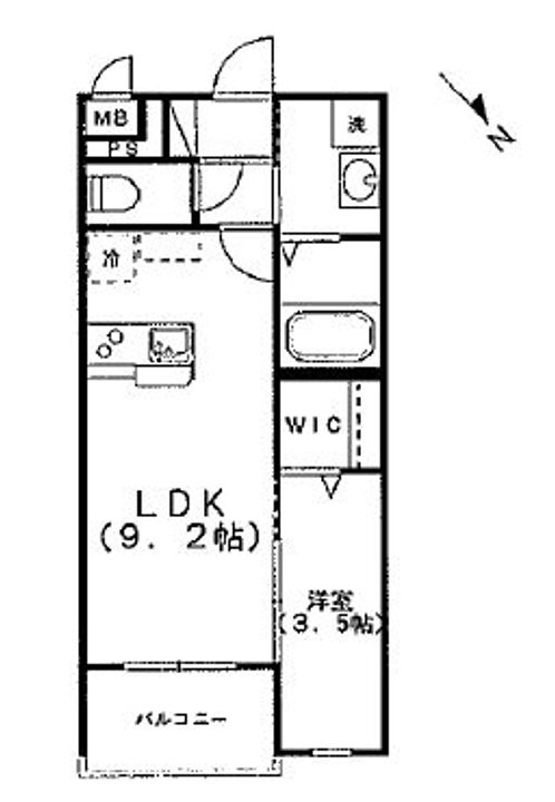 福岡県福岡市南区清水1(マンション)の賃貸物件の間取り