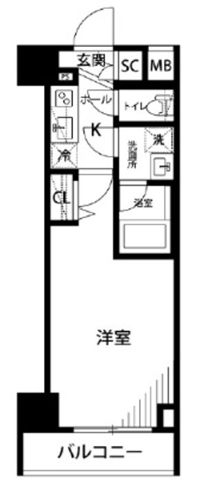 東京都墨田区向島5(マンション)の賃貸物件の間取り