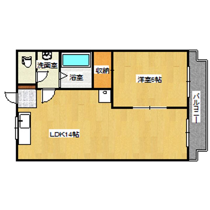 竜ノ口ハイツの間取り