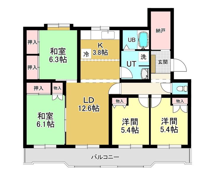 ドミール十條Aの間取り