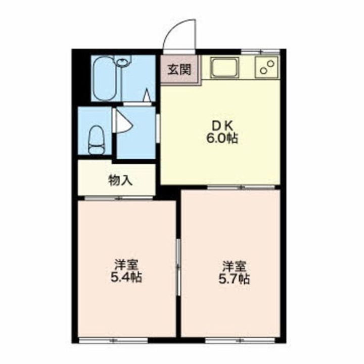 タウンハウス美里Aの間取り