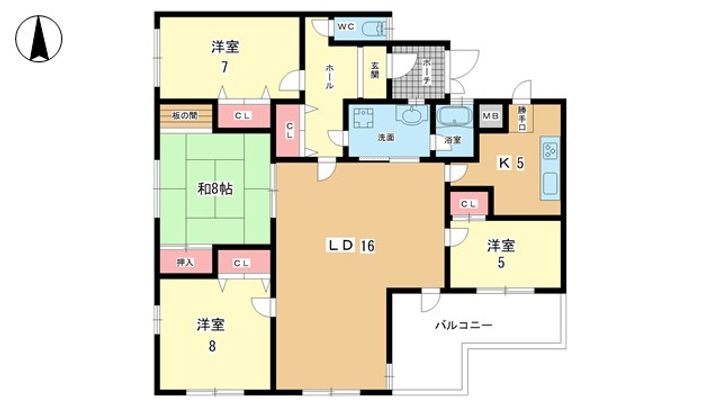 大阪府豊中市刀根山1(マンション)の賃貸物件の間取り