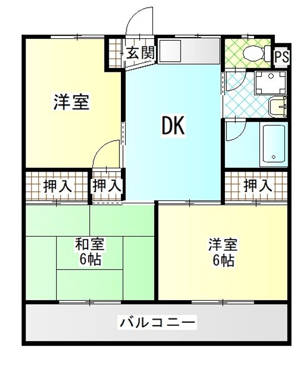 オークラハイツの間取り