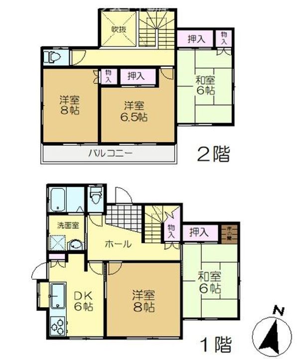 千葉県佐倉市江原台2(一戸建)の賃貸物件の間取り