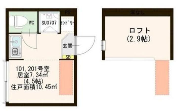 東京都江東区南砂4(アパート)の賃貸物件の間取り