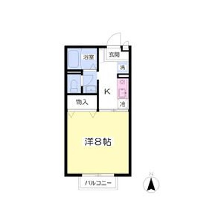 福島県いわき市平南白土2(アパート)の賃貸物件の間取り