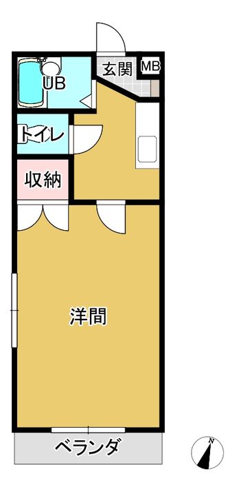 クロノス15月出の間取り