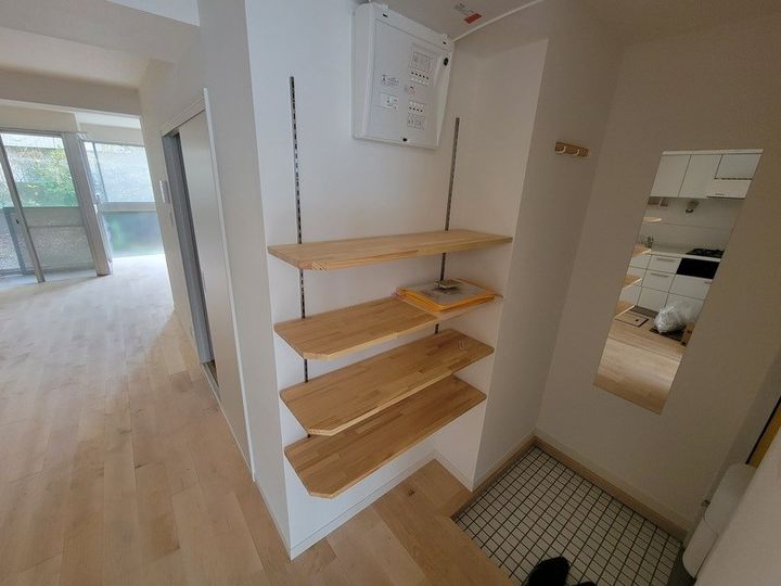 神奈川県川崎市中原区下小田中6(マンション)の賃貸物件の玄関