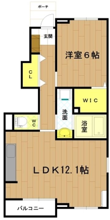 ラ・カンパーニャA棟の間取り