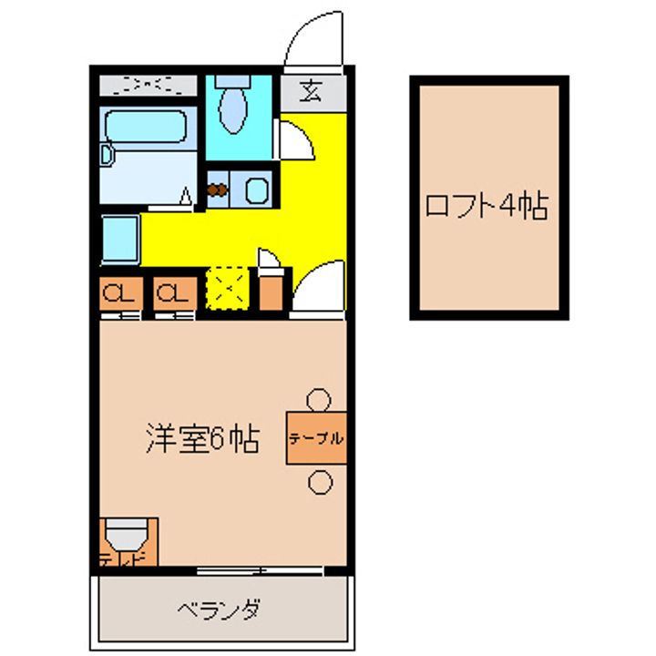 沖縄県那覇市壺屋1(アパート)の賃貸物件の間取り