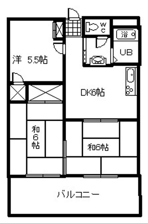 コーポカノンの間取り