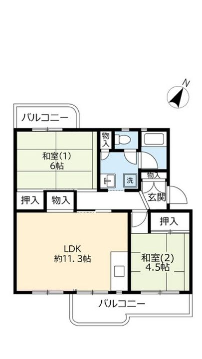 UR落合の間取り