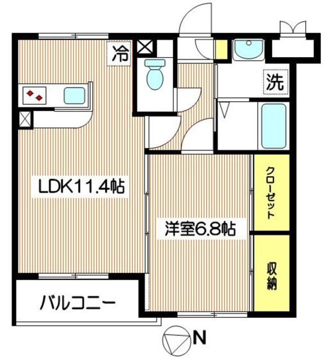 エスポワール多摩川の間取り