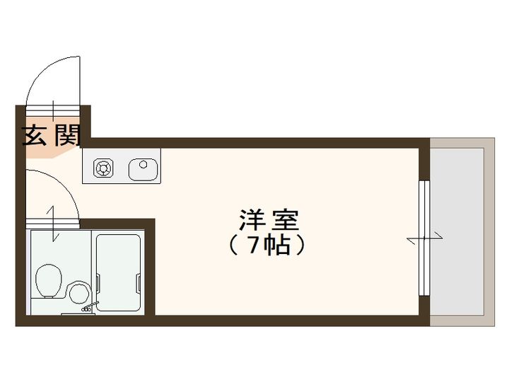 大阪府大阪市西成区岸里3(マンション)の賃貸物件の間取り