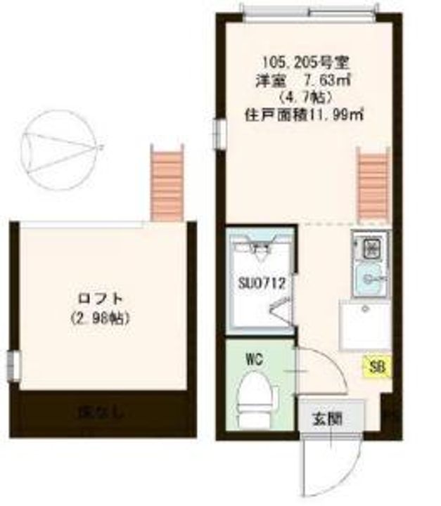 東京都足立区日ノ出町(アパート)の賃貸物件の間取り