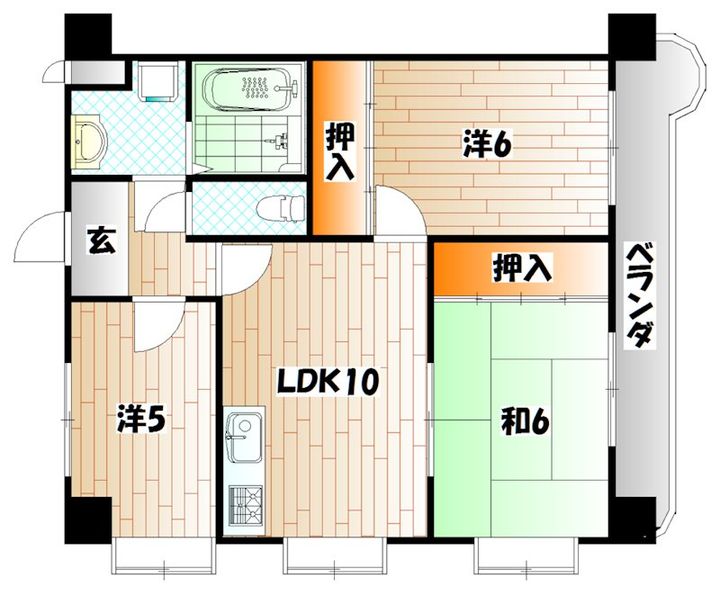 ニューエバーグリーン小倉の間取り