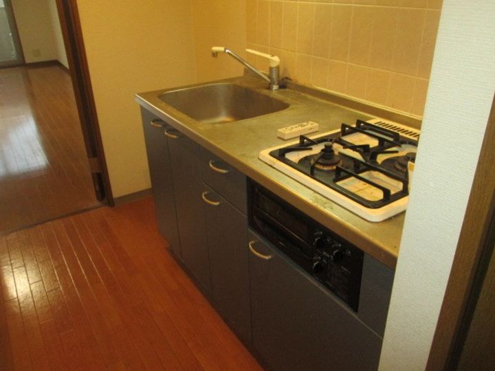 神奈川県川崎市中原区下小田中3(マンション)の賃貸物件のキッチン