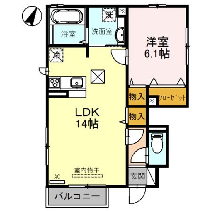 フェリース小名浜の間取り