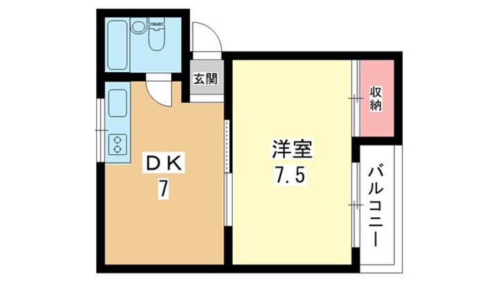 大阪府豊中市曽根西町3(マンション)の賃貸物件の間取り