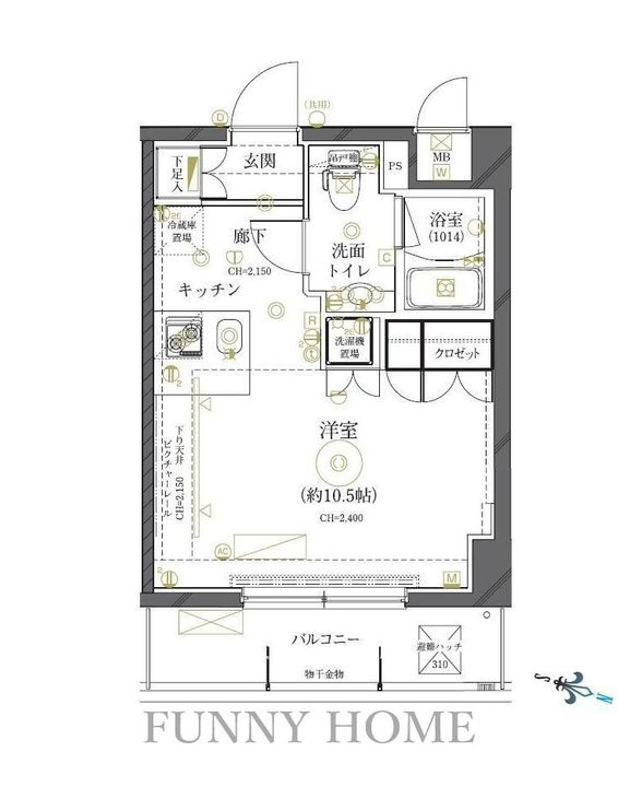東京都世田谷区船橋2(マンション)の賃貸物件の間取り