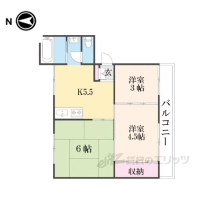 コーポレート筒井の間取り