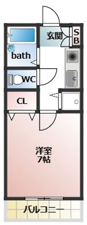 ひまわりコーポの間取り