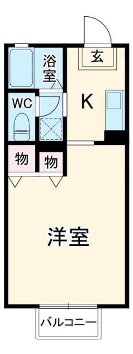 コーポラベンダーの間取り