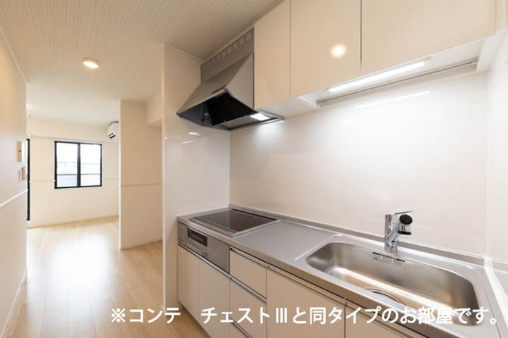 滋賀県栗東市手原1(アパート)の賃貸物件のキッチン