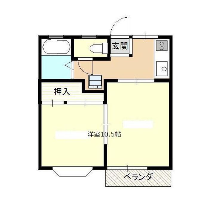 神奈川県藤沢市本鵠沼1(アパート)の賃貸物件の間取り