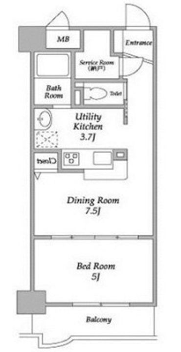 東京都豊島区南長崎5(マンション)の賃貸物件の間取り