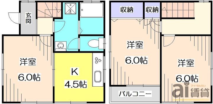 東京都練馬区大泉町3(一戸建)の賃貸物件の間取り