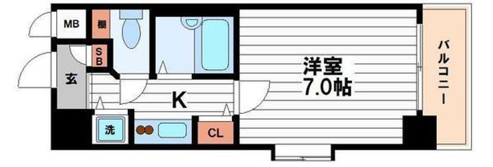 ディナスティ松屋町の間取り