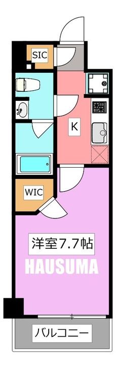 東京都北区豊島2(マンション)の賃貸物件の間取り