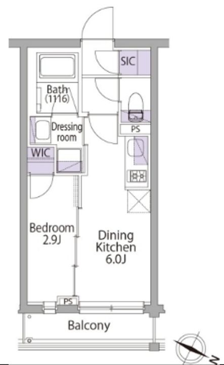 イプセ代々木上原Hillsの間取り