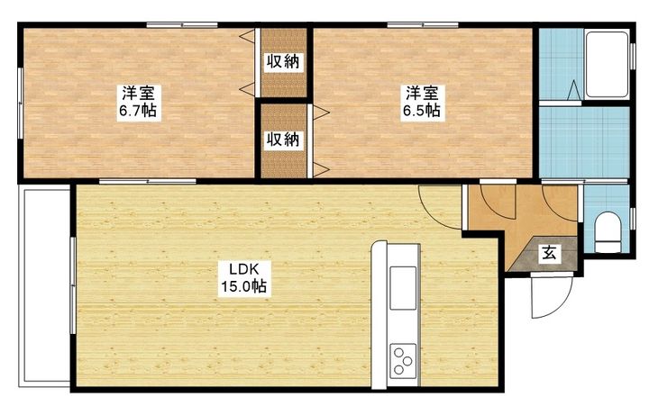 長崎県長崎市錦1(マンション)の賃貸物件の間取り