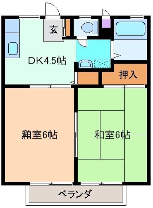 ボヌール秀夏の間取り