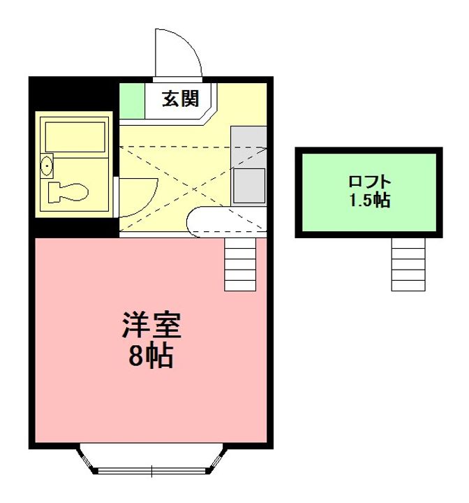 神奈川県伊勢原市板戸(アパート)の賃貸物件の間取り