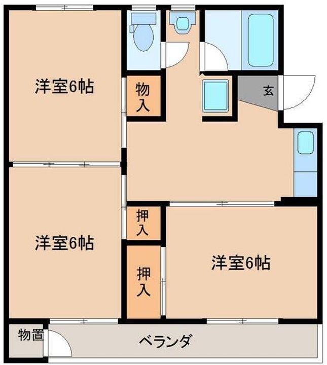 第2コーポラス藤の間取り