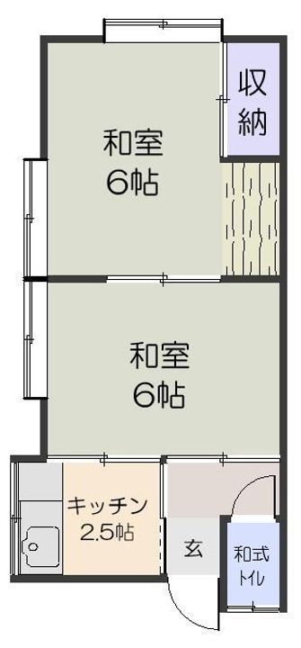 コーポ長苗代の間取り