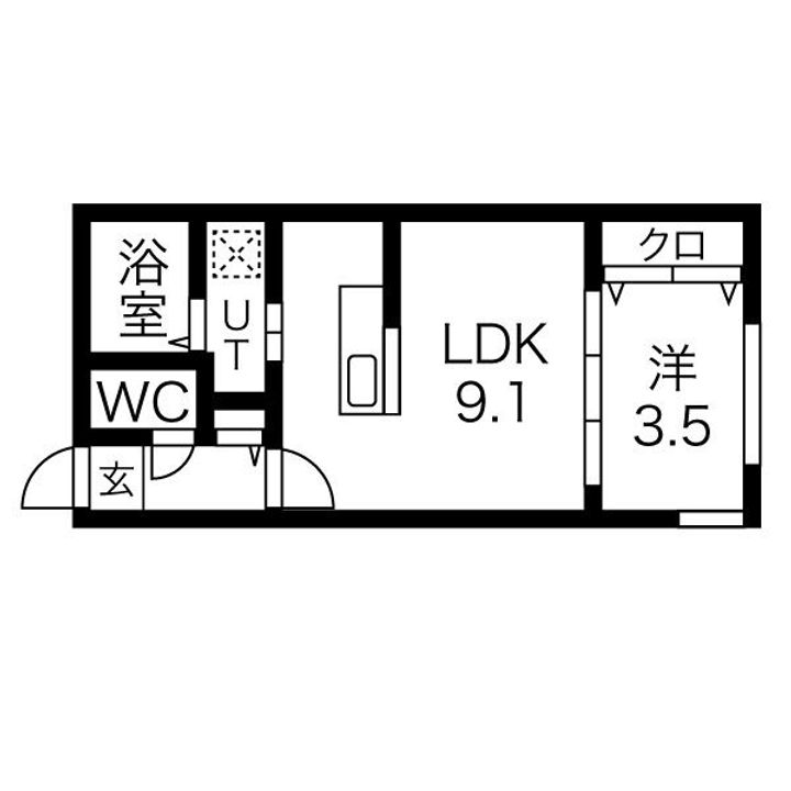 precious Kotoni (プレシャスコトニ)の間取り