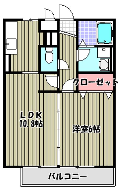 ベァーフルート深井 A棟の間取り