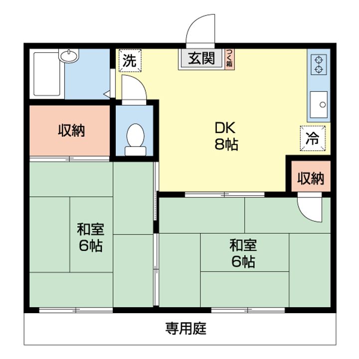 エスポワールハイツの間取り
