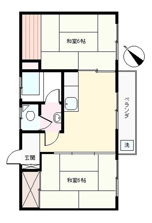 S0816R 中村ハイツの間取り