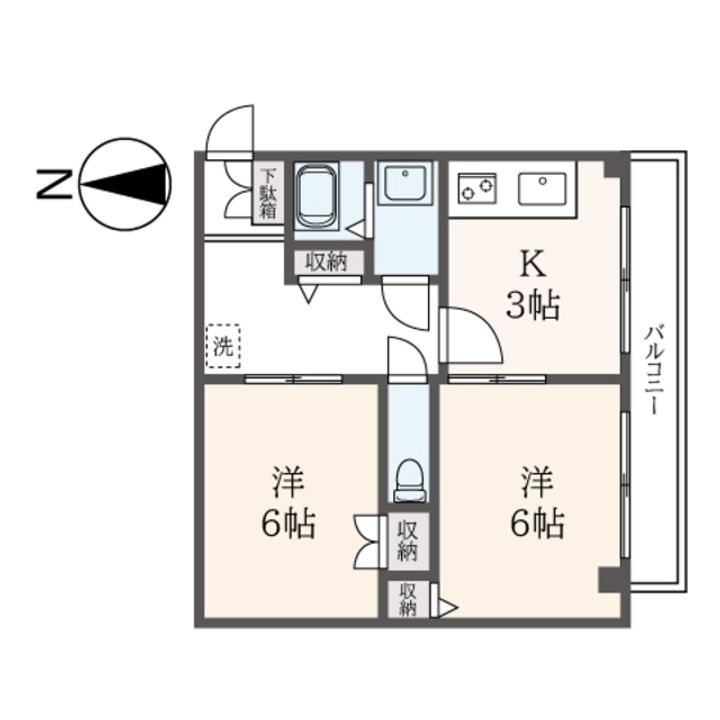 東京都世田谷区奥沢8(マンション)の賃貸物件の間取り