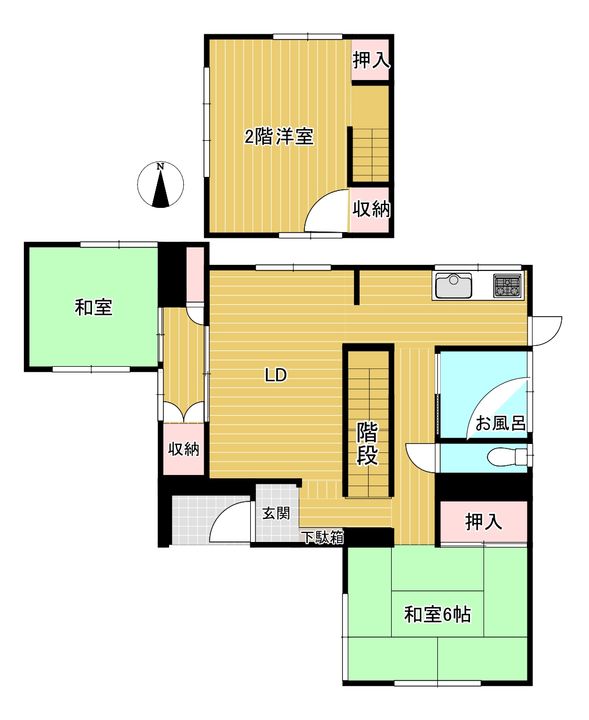 静岡県伊東市岡(一戸建)の賃貸物件の間取り