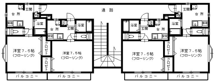 MK国見VIIの間取り