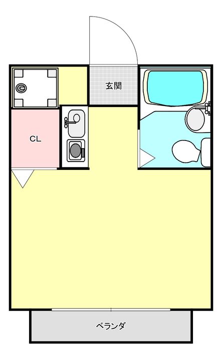 ハイツベルエールの間取り
