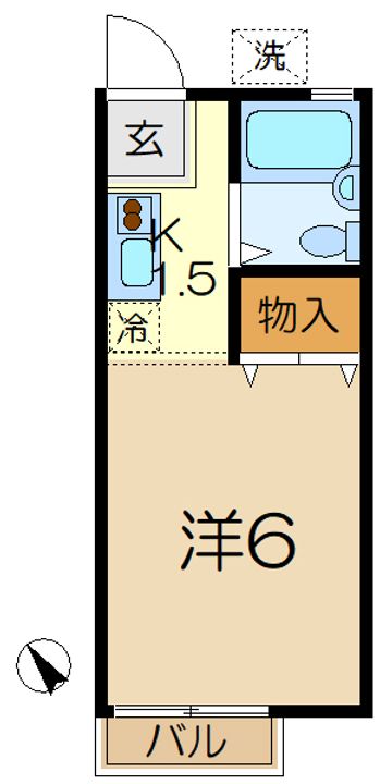 ビューラー大久保Cの間取り