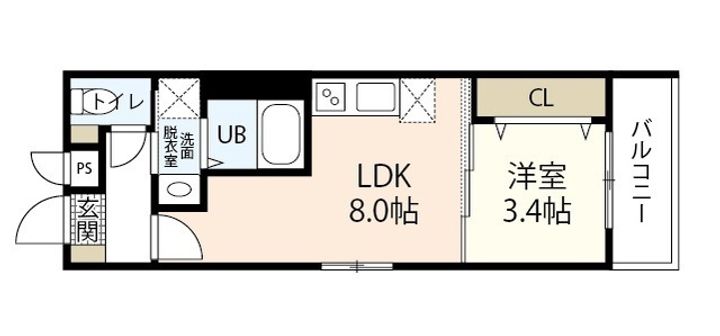 MOVE楽々園WESTの間取り