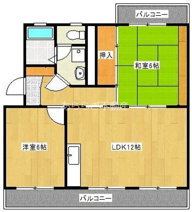 静岡県浜松市中央区参野町(マンション)の賃貸物件の間取り